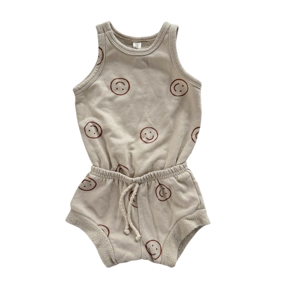 Little Wedgies Smiley Face Romper 6-12M
